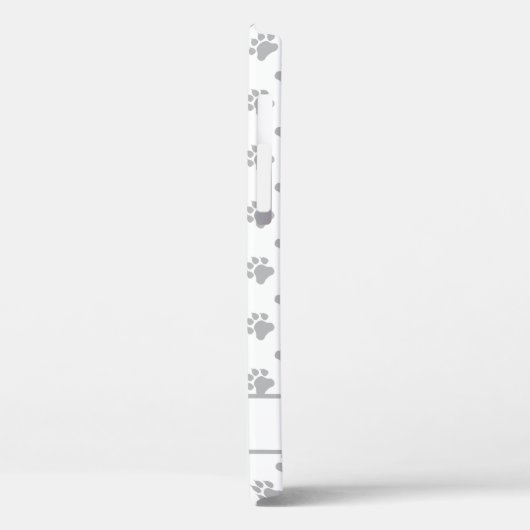 White Havanese Cartoon Dog Illustration & Name Case-Mate iPhone Case (Achterkant / Links)