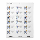 White Havanese Custom Color Etiket (Full Sheet)