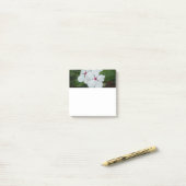 White Hawaiian Flowers Square Post-it® Notes (Op bureau)