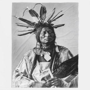 WHITE HAWK,   Noordelijke Cheyenne - 1876 Fleece Deken