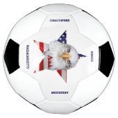 White Head Eagle, de Amerikaanse vlag, Star Voetbal (Gedraaid)