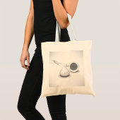 White Headphones Canvas tas