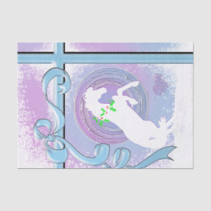 White Heart Horses V Holiday (Roze/Lav Swirl/Wind) Tissuepapier
