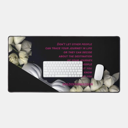 White Heart In Black From Moon beroemd gemaakt doo Bureaumat (Keyboard & Muis)