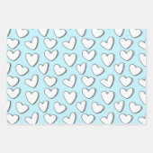 White Heart Pattern Wrapping Paper (Voorkant 2)