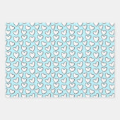 White Heart Pattern Wrapping Paper (Voorkant 3)