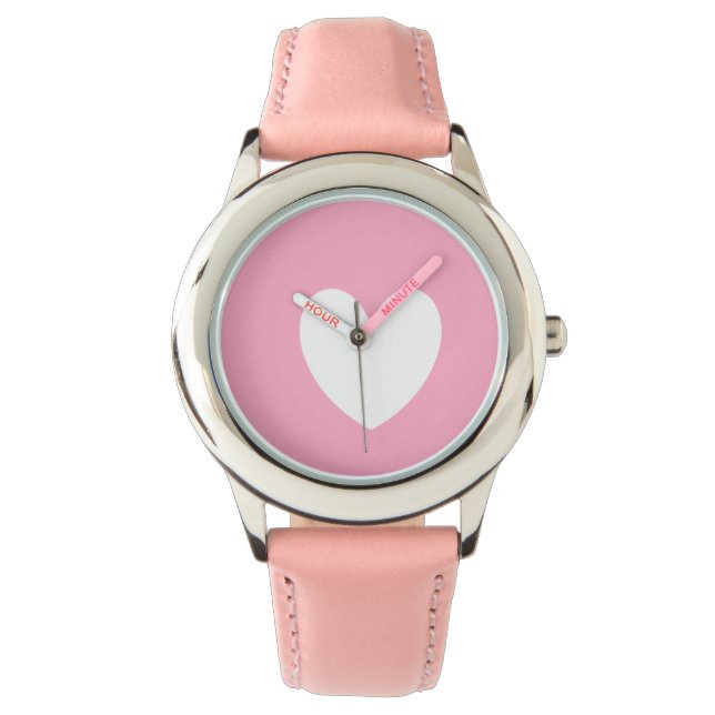 White Heart Watch Horloge (Voorkant)