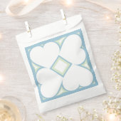 White Hearts Pattern Bedankzakje (Geknipt)