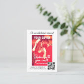 White Hearts Romance Auteur Boek Release Marketing Visitekaartje (Staand voorkant)