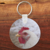 White Hen Sleutelhanger (Voorkant)
