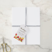 White Herfst Maple Leaf Autumn Wedding Gift Label Cadeaulabel (Met Touw)