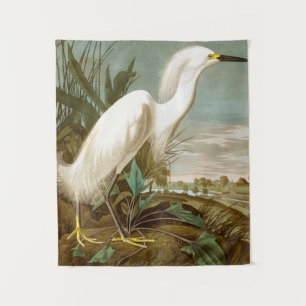 White Heron door John James Audubon Wandkleed