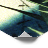 White Heron en Iris Poster (Hoek)