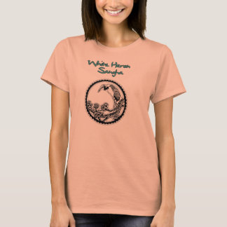 White Heron Sangha TShirt, dames tegen de nek T-shirt