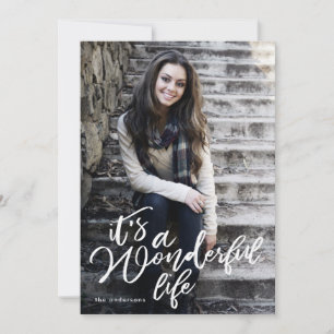 White Het is een prachtige kerstfotokaart voor ied Feestdagenkaart