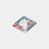 White Holiday Cat  Post-it® Notes (Schuin)
