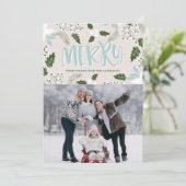 White Holly Carte photo de vacances Botanique (Debout devant)