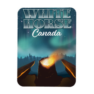 White Horse Canada reisposter Magneet