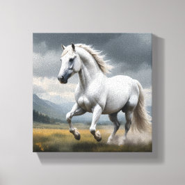 White Horse Canvas Afdruk