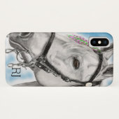 White Horse Case-Mate iPhone Case (Achterkant (horizontaal))