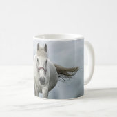  White Horse Cloud Photo Koffiemok (Voorkant rechts)