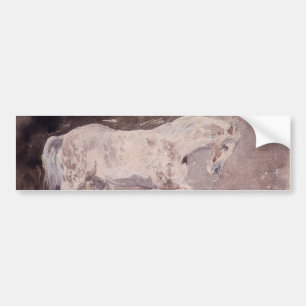 White Horse (door Eugene Delacroix) Bumpersticker