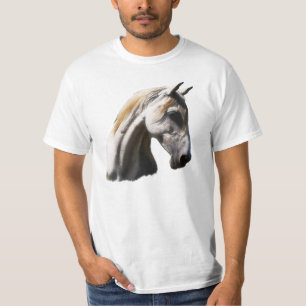 White Horse Equine Art T-shirt voor dierenliefhebb