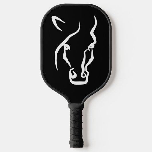 White Horse Face Pickleball Paddle (Voorkant)