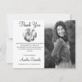 White Horse Funeral Photo Merci Cartes (Devant)