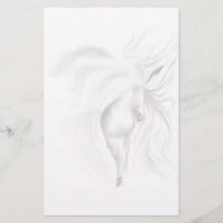 White Horse Head Briefpapier