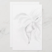 White Horse Head Briefpapier (Voorkant / Achterkant)
