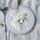White Horse Head Button (In situ)