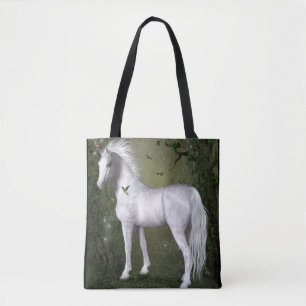 White Horse in Bossen met Hummingbird Tas