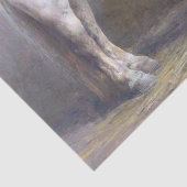 White Horse in Stable  French Decoupage Tissuepapier (Detail)