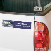 White Horse Lover Equine Bumpersticker (Op Truck)