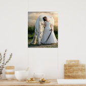 White Horse met bride Poster (Keuken)