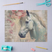White Horse  ontkoppelingspapier Tissuepapier (Craft)