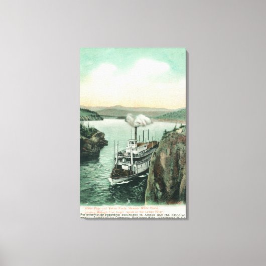 White Horse Steamer Canvas Afdruk (Voorkant)