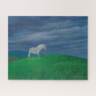 White Horse wacht nog op Storm - Puzzle Legpuzzel