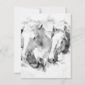 White Horses Celebration of Life Kaart (Achterkant)