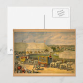 White Horses Parade Circus Poster Briefkaart (Voorkant / Achterkant)