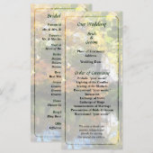 White House bij Lake in Autumn Wedding Programme Programma (Voorkant / Achterkant)