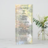 White House bij Lake in Autumn Wedding Programme Programma (Staand voorkant)