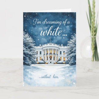 White House Christmas Card, Funny Anti-Trump Feestdagen Kaart