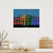 White House in Pride Colors, Marriage Rights, Poster (Keuken)