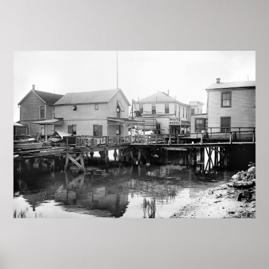 White House on Jamaica Bay, NY, jaren 1910 Poster (Voorkant)