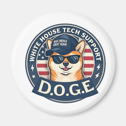 White House Tech Support Doge Magneet (Voorkant)
