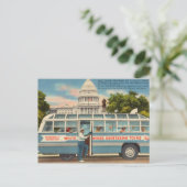 , White House Tour Washington, DC. Briefkaart (Staand voorkant)