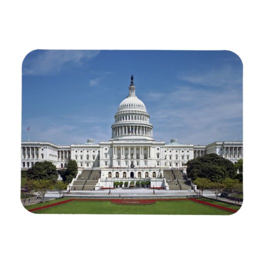 White House US Capitol Building Washington DC Magneet (Horizontaal)