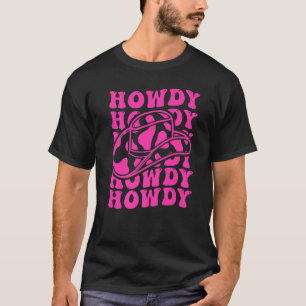 White Howdy Rodeo Land Western Cowgirl T-shirt